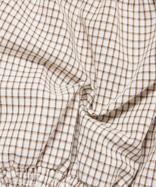 fifth calin（フィフスカラン）の「ボリュームスリーブチェックブラウス（シャツ/ブラウス・レディース・レッド/アイボリー・MEDIUM）」の6枚目の写真