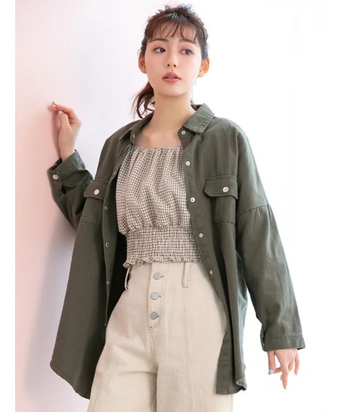 fifth calin（フィフスカラン）の「ボリュームスリーブチェックブラウス（シャツ/ブラウス・レディース・レッド/アイボリー・MEDIUM）」の14枚目の写真