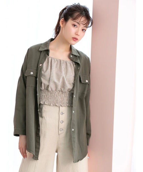 fifth calin（フィフスカラン）の「ボリュームスリーブチェックブラウス（シャツ/ブラウス・レディース・レッド/アイボリー・MEDIUM）」の16枚目の写真