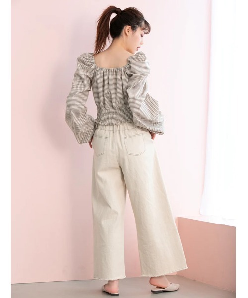 fifth calin（フィフスカラン）の「ボリュームスリーブチェックブラウス（シャツ/ブラウス・レディース・レッド/アイボリー・MEDIUM）」の21枚目の写真