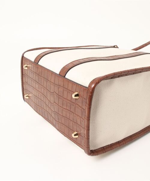 N.（N. Natural Beauty Basic）（エヌエヌナチュラルビューティーベーシック）の「マルチＷＡＹキャンバススクエアトートバッグ（トートバッグ・レディース・ブラック系その他/ブラウン系その他・ﾌﾘ-）」の6枚目の写真