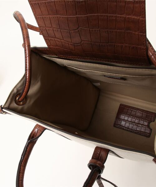 N.（N. Natural Beauty Basic）（エヌエヌナチュラルビューティーベーシック）の「マルチＷＡＹキャンバススクエアトートバッグ（トートバッグ・レディース・ブラック系その他/ブラウン系その他・ﾌﾘ-）」の5枚目の写真