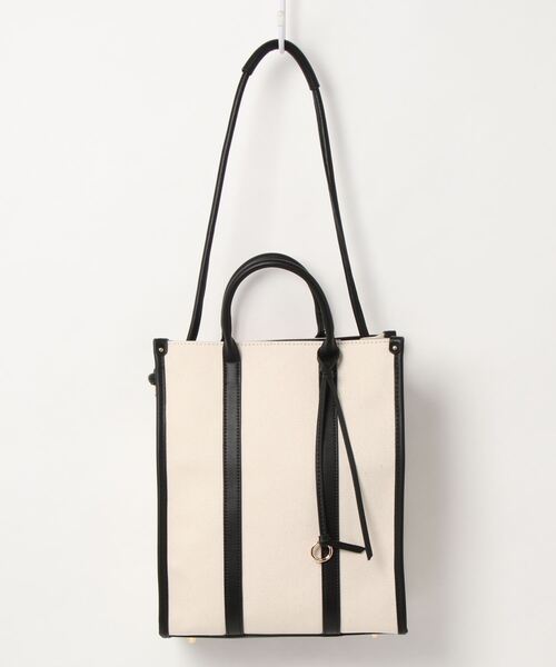 N.（N. Natural Beauty Basic）（エヌエヌナチュラルビューティーベーシック）の「マルチＷＡＹキャンバススクエアトートバッグ（トートバッグ・レディース・ブラック系その他/ブラウン系その他・ﾌﾘ-）」の9枚目の写真