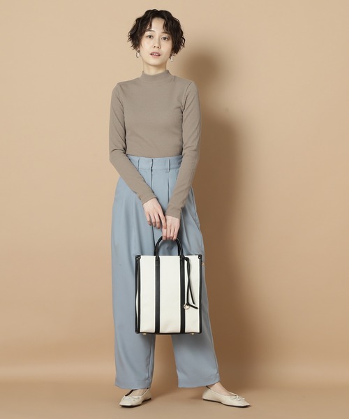 N.（N. Natural Beauty Basic）（エヌエヌナチュラルビューティーベーシック）の「マルチＷＡＹキャンバススクエアトートバッグ（トートバッグ・レディース・ブラック系その他/ブラウン系その他・ﾌﾘ-）」の8枚目の写真