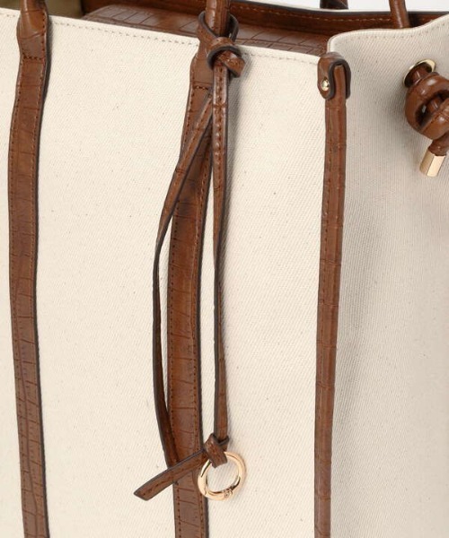 N.（N. Natural Beauty Basic）（エヌエヌナチュラルビューティーベーシック）の「マルチＷＡＹキャンバススクエアトートバッグ（トートバッグ・レディース・ブラック系その他/ブラウン系その他・ﾌﾘ-）」の13枚目の写真