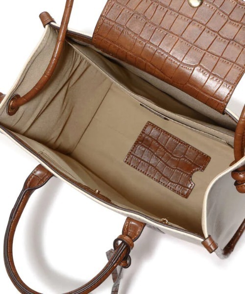 N.（N. Natural Beauty Basic）（エヌエヌナチュラルビューティーベーシック）の「マルチＷＡＹキャンバススクエアトートバッグ（トートバッグ・レディース・ブラック系その他/ブラウン系その他・ﾌﾘ-）」の11枚目の写真