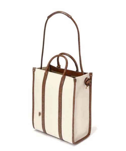 N.（N. Natural Beauty Basic）（エヌエヌナチュラルビューティーベーシック）の「マルチＷＡＹキャンバススクエアトートバッグ（トートバッグ・レディース・ブラック系その他/ブラウン系その他・ﾌﾘ-）」の10枚目の写真