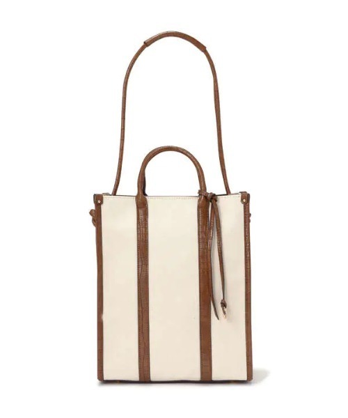 N.（N. Natural Beauty Basic）（エヌエヌナチュラルビューティーベーシック）の「マルチＷＡＹキャンバススクエアトートバッグ（トートバッグ・レディース・ブラック系その他/ブラウン系その他・ﾌﾘ-）」の16枚目の写真