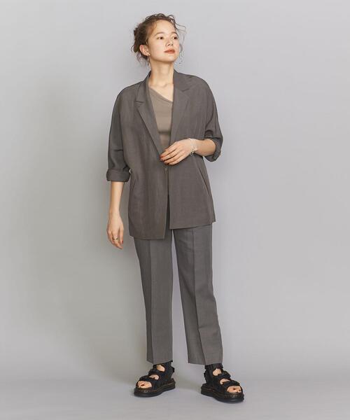 BEAUTY&YOUTH UNITED ARROWS（ビューティーアンドユースユナイテッドアローズ）の「BY ドルマンスリーブジャケット（テーラードジャケット・レディース・ライム/ダークグレー/その他9・SMALL/MEDIUM）」の20枚目の写真