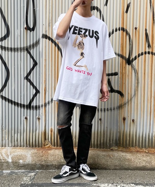 ROCK STE(ロクステ)の「Yeezus イーザス 半袖Tシャツ(Tシャツ/カットソー・メンズ・ホワイト/ブラック/ブラック系その他2/ホワイト系その他4/ブラック系その他3・M/L/XL)」の18枚目の写真