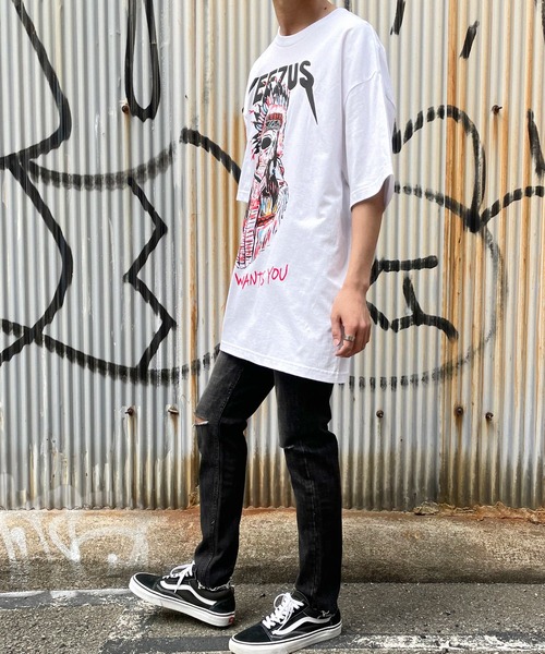 ROCK STE(ロクステ)の「Yeezus イーザス 半袖Tシャツ(Tシャツ/カットソー・メンズ・ホワイト/ブラック/ブラック系その他2/ホワイト系その他4/ブラック系その他3・M/L/XL)」の19枚目の写真