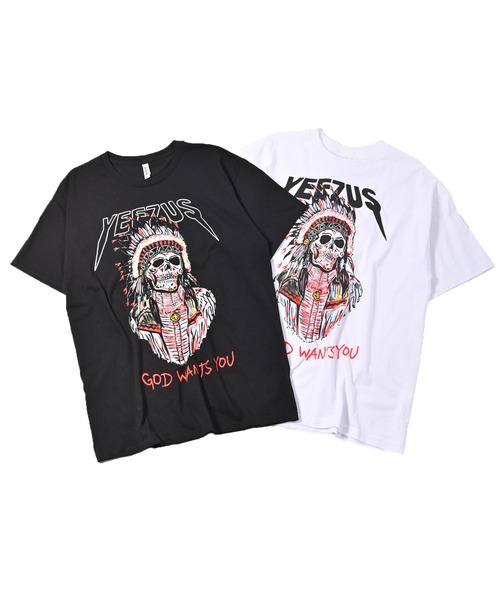 ROCK STE(ロクステ)の「Yeezus イーザス 半袖Tシャツ(Tシャツ/カットソー・メンズ・ホワイト/ブラック/ブラック系その他2/ホワイト系その他4/ブラック系その他3・M/L/XL)」の11枚目の写真