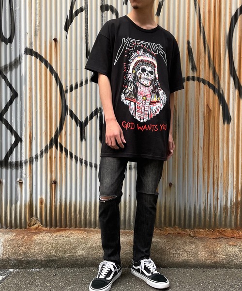 ROCK STE(ロクステ)の「Yeezus イーザス 半袖Tシャツ(Tシャツ/カットソー・メンズ・ホワイト/ブラック/ブラック系その他2/ホワイト系その他4/ブラック系その他3・M/L/XL)」の21枚目の写真