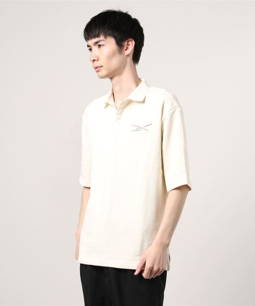 Reebok（リーボック）の「クラシックス ポロ シャツ / Classics Polo Shirt（ポロシャツ・メンズ・ブラック/オフホワイト・X-LARGE/SMALL/MEDIUM/X-SMALL/XX-LARGE/LARGE）」の11枚目の写真