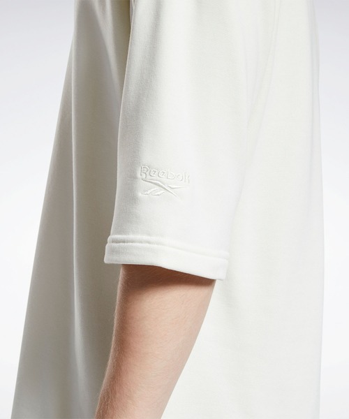 Reebok（リーボック）の「クラシックス ポロ シャツ / Classics Polo Shirt（ポロシャツ・メンズ・ブラック/オフホワイト・X-LARGE/SMALL/MEDIUM/X-SMALL/XX-LARGE/LARGE）」の8枚目の写真