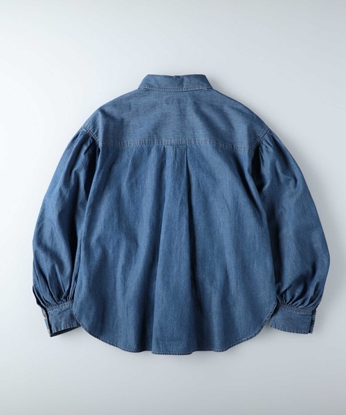 RAG MACHINE（ラグマシーン）の「【RAG MACHINE】クォータースリーブシャツ（シャツ/ブラウス・レディース・ダークインディゴブルー/ネイビー・L/M）」の22枚目の写真