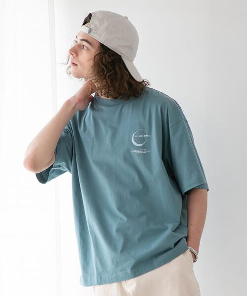 Feeling Made Uvカット Crescent Moonプリント ビッグtシャツ メンズ Men Coen コーエン 公式ファッション通販