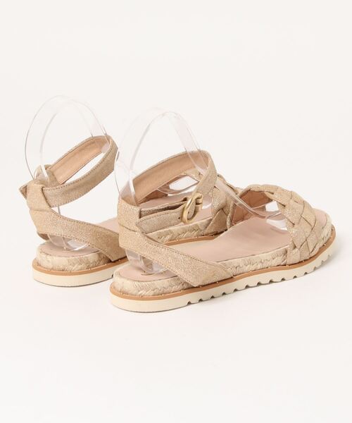 kanna（カンナ）の「ハクレザーメッシュサンダル（サンダル・レディース・ゴールド・38）」の3枚目の写真