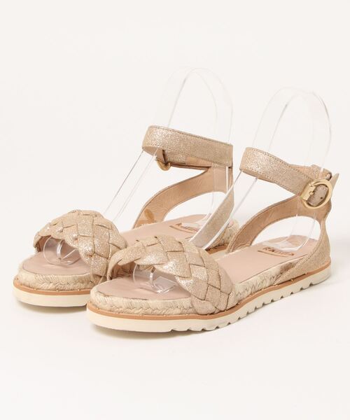 kanna（カンナ）の「ハクレザーメッシュサンダル（サンダル・レディース・ゴールド・38）」の5枚目の写真