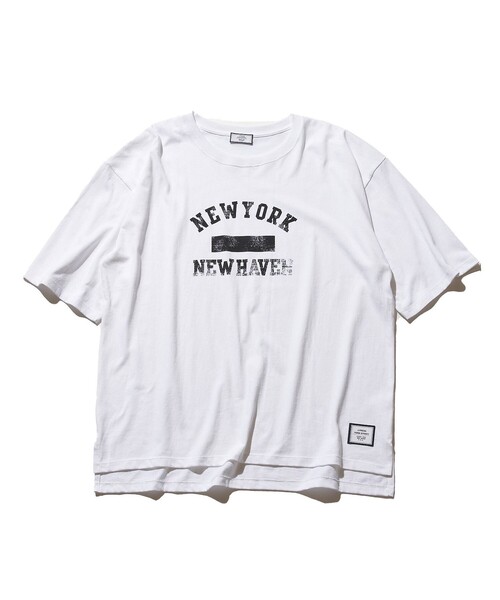 J.PRESS YORK STREET(ジェイプレスヨークストリート)の「【UNISEX】 カレッジ Tシャツ(Tシャツ/カットソー・メンズ・ホワイト系/ブラック系・SMALL/MEDIUM/LARGE)」の2枚目の写真