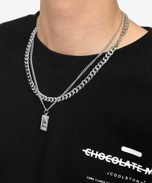 FRP（エフアールピー）の「ユニセックス　ステンレスダブルネックレス（ネックレス）」