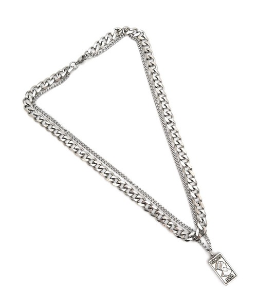 LA VORAGINE（ラ ヴォラジネ）の「ユニセックス　ステンレスダブルネックレス（ネックレス・レディース・その他5・FREE）」の8枚目の写真