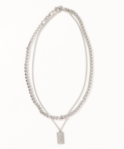 LA VORAGINE（ラ ヴォラジネ）の「ユニセックス　ステンレスダブルネックレス（ネックレス・レディース・その他5・FREE）」の9枚目の写真