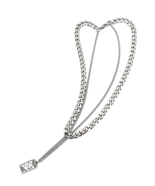 LA VORAGINE（ラ ヴォラジネ）の「ユニセックス　ステンレスダブルネックレス（ネックレス・レディース・その他5・FREE）」の11枚目の写真