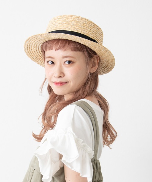 MERLOT（メルロー）の「麦わらカンカン帽（ハット・レディース・ナチュラル・FREE）」の2枚目の写真