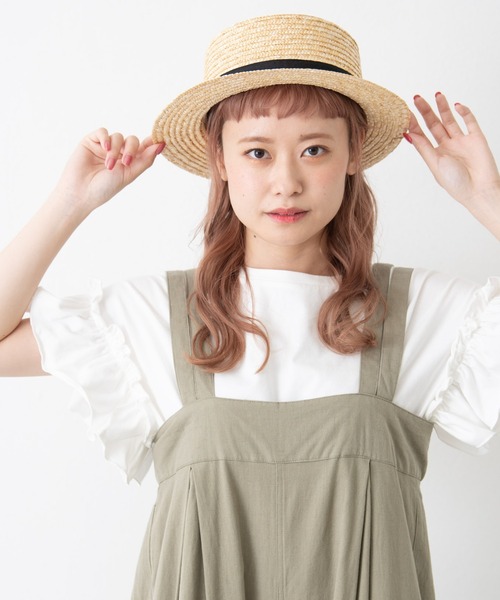 MERLOT（メルロー）の「麦わらカンカン帽（ハット・レディース・ナチュラル・FREE）」の4枚目の写真