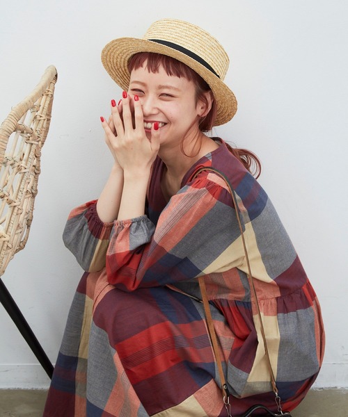 MERLOT（メルロー）の「麦わらカンカン帽（ハット・レディース・ナチュラル・FREE）」の14枚目の写真