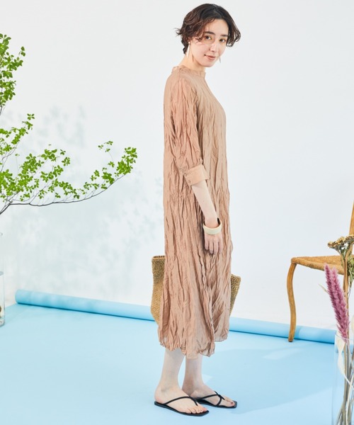 Web限定 ワッシャー無地ワンピース ワンピース Doux Doux ワンピース Archives ドゥアルシーヴ のファッション