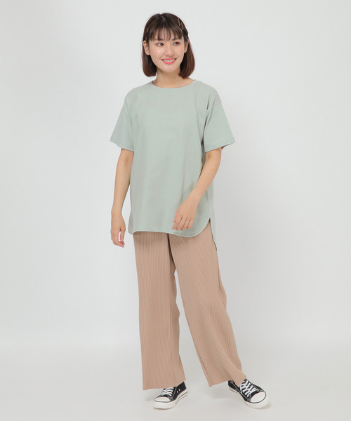 LBC（エルビーシー）の「布帛切り替えTee（Tシャツ/カットソー・レディース・チャコールグレー/ミント/ホワイト・L/M）」の14枚目の写真