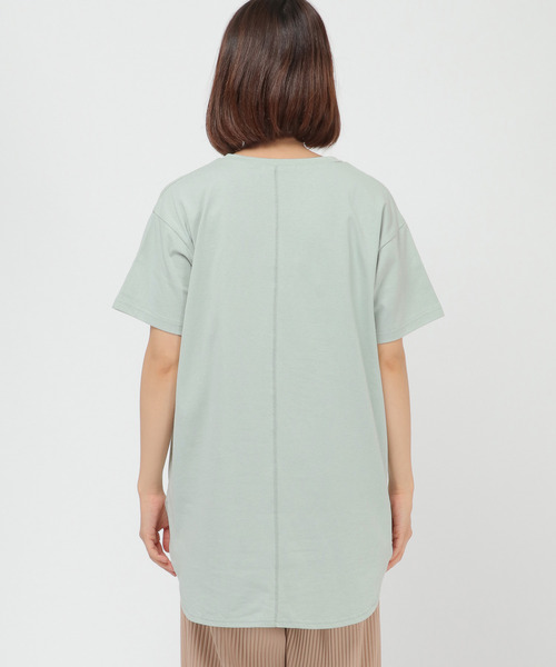 LBC（エルビーシー）の「布帛切り替えTee（Tシャツ/カットソー・レディース・チャコールグレー/ミント/ホワイト・L/M）」の6枚目の写真
