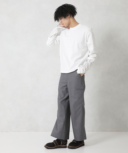 no.(ナンバー)の「【no.】SWITCH SHIRT CUTSAW 【ZOZOTOWN限定】ブランド別注カラーあり(Tシャツ/カットソー・メンズ・ブルー/ベージュ/ホワイト/ブラック・1/2)」の11枚目の写真