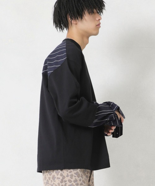 no.(ナンバー)の「【no.】SWITCH SHIRT CUTSAW 【ZOZOTOWN限定】ブランド別注カラーあり(Tシャツ/カットソー・メンズ・ブルー/ベージュ/ホワイト/ブラック・1/2)」の15枚目の写真