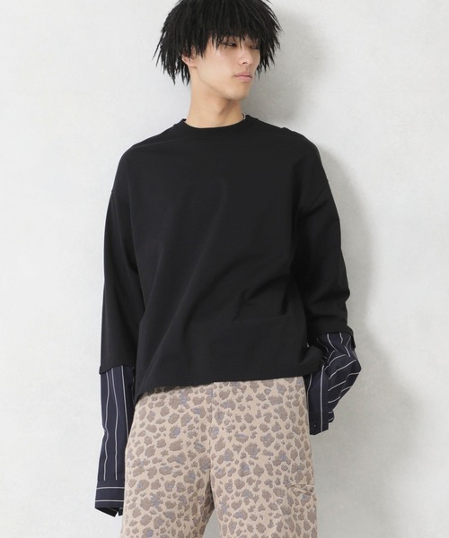 no.(ナンバー)の「【no.】SWITCH SHIRT CUTSAW 【ZOZOTOWN限定】ブランド別注カラーあり(Tシャツ/カットソー・メンズ・ブルー/ベージュ/ホワイト/ブラック・1/2)」の16枚目の写真