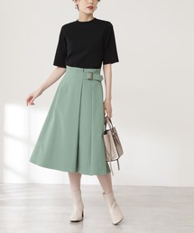 N.（N. Natural Beauty Basic） | ◆バックル付セミフレアスカート(スカート)