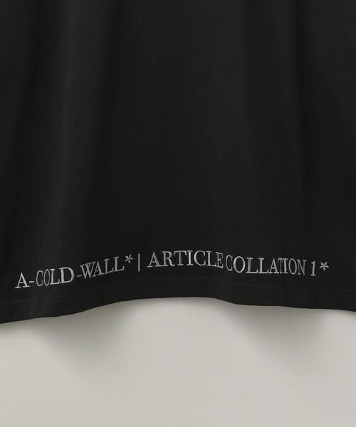 A-COLD-WALL*（アコールドウォール）の「A-COLD-WALL*（ア コールド ウォール）HEMISPHERE S/S TEE（Tシャツ/カットソー・メンズ・ブラック・SMALL/MEDIUM/LARGE）」の2枚目の写真
