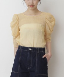 FREE'S MART | ◆シースルーパフスリーブ半袖ブラウス(シャツ/ブラウス)