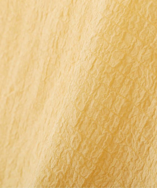 FREE'S MART（フリーズマート）の「◆シースルーパフスリーブ半袖ブラウス（シャツ/ブラウス・レディース・ホワイト/ブラック/イエロー・FREE）」の10枚目の写真