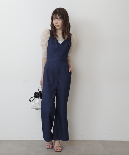 FREE'S MART（フリーズマート）の「◆シースルーパフスリーブ半袖ブラウス（シャツ/ブラウス・レディース・ホワイト/ブラック/イエロー・FREE）」の14枚目の写真