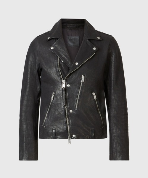 allsaints black leather jacket