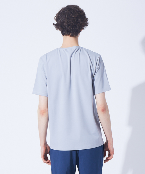 ABAHOUSE（アバハウス）の「Wテープ フロントライン ポケットTシャツ（Tシャツ/カットソー・メンズ・ホワイト/ネイビー/グレイッシュブルー・44/46/48）」の20枚目の写真