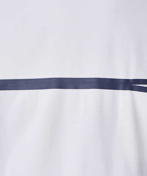 ABAHOUSE（アバハウス）の「Wテープ フロントライン ポケットTシャツ（Tシャツ/カットソー・メンズ・ホワイト/ネイビー/グレイッシュブルー・44/46/48）」の16枚目の写真