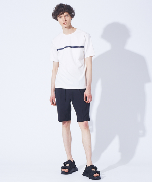 ABAHOUSE（アバハウス）の「Wテープ フロントライン ポケットTシャツ（Tシャツ/カットソー・メンズ・ホワイト/ネイビー/グレイッシュブルー・44/46/48）」の13枚目の写真