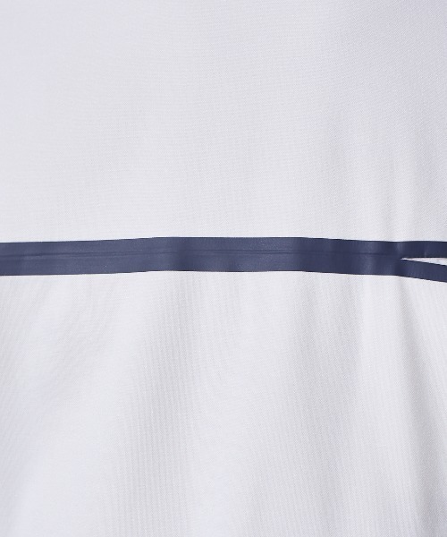 ABAHOUSE（アバハウス）の「Wテープ フロントライン ポケットTシャツ（Tシャツ/カットソー・メンズ・ホワイト/ネイビー/グレイッシュブルー・44/46/48）」の11枚目の写真