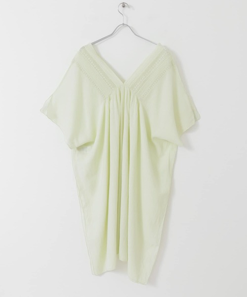 URBAN RESEARCH（アーバンリサーチ）の「indiaレースポンチョワンピース（ワンピース・レディース・チャコールグレー/ホワイト系その他/グリーン系その他・FREE）」の13枚目の写真