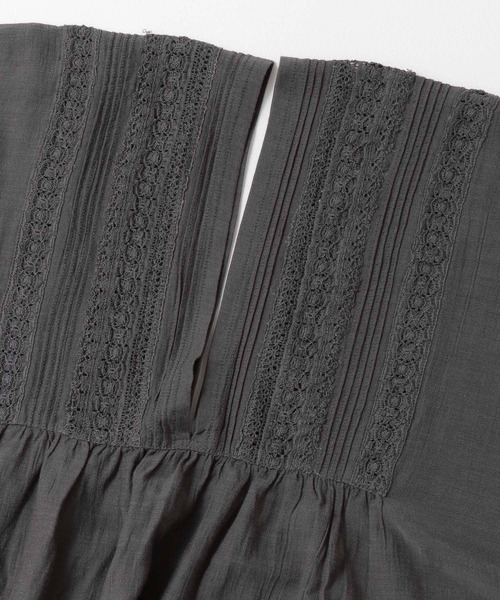 URBAN RESEARCH（アーバンリサーチ）の「indiaレースポンチョワンピース（ワンピース・レディース・チャコールグレー/ホワイト系その他/グリーン系その他・FREE）」の7枚目の写真