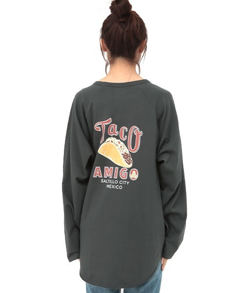 EDWIN(エドウィン)の「EDWINコラボタコスTシャツ 【EDWIN×チチカカ】(Tシャツ/カットソー・レディース・ホワイト/チャコールグレー・FREE)」の13枚目の写真